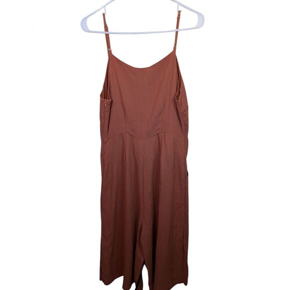 Modern Citizen Wide Leg Jumpsuit Cropped Pockets Size Medium - Picture 2 of 10